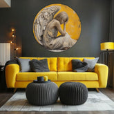 Okrúhle obrazy s akrylom Krídla pokoja | rôzne rozmery | rôzne rozmery